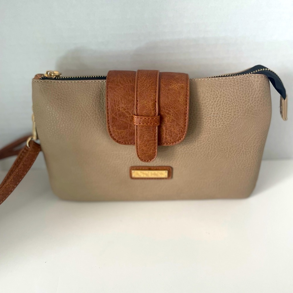 Jose Hess Danbury Mint Foldover Crossbody Bag Adjustable Removable Straps